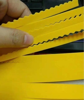 High Elastic Yellow 8mm Die Cutting Ejection Sponge Rubber Slot Rubber Flat Plywood Steel Rule Die Cutting
