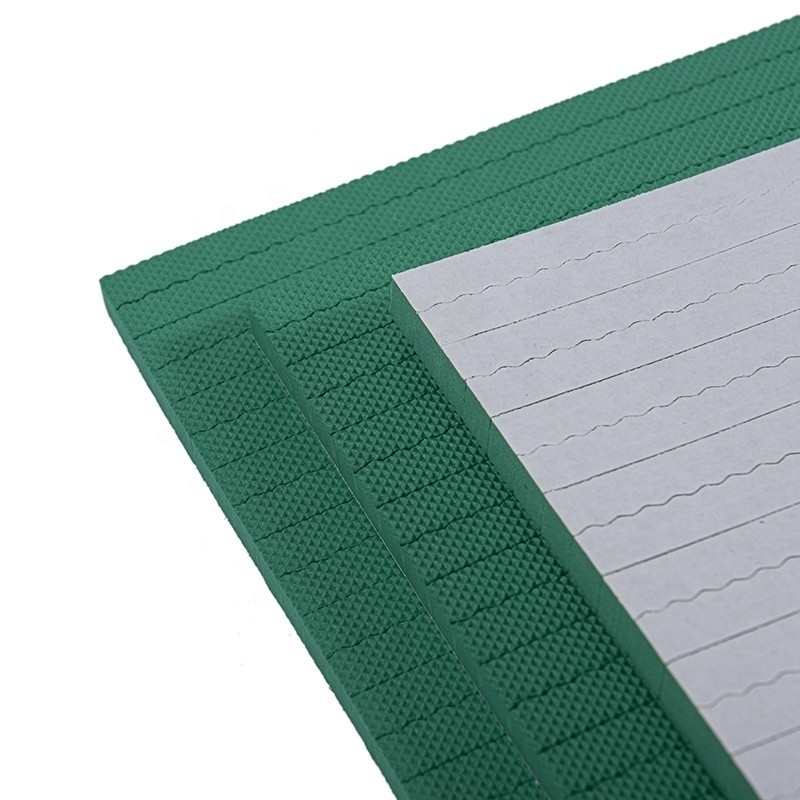 40-45 Degree Shore A Hardness EVA Rubber Sheet in Green Color for Flat Die Cutting