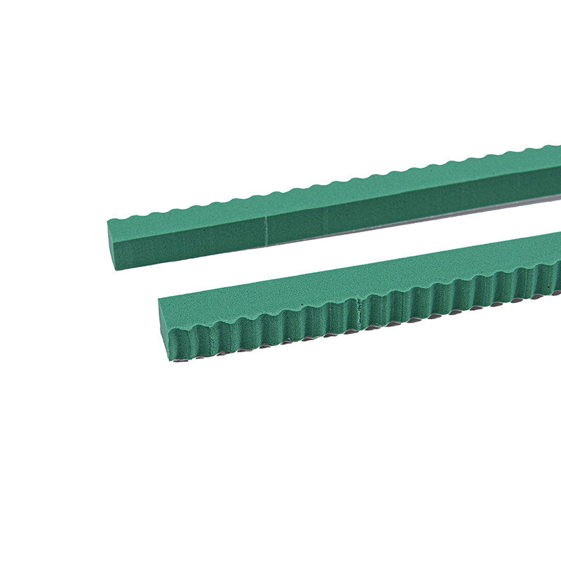 8mm x 8mm Dimensions High Elastic Green Adhesive EVA Foam Die Cutting Ejection Rubber