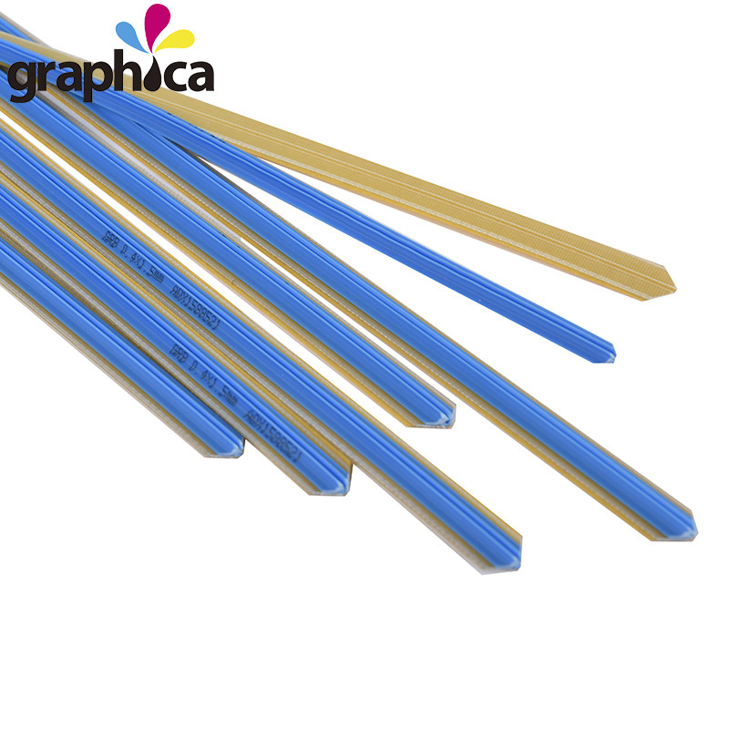 Top Seller Blue Outbox Graphic Plastic Die Cutting Creasing Matrix for Printing Materials