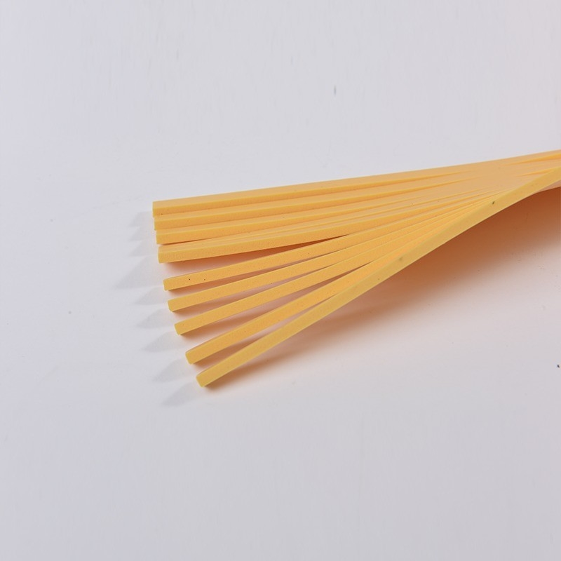 High Elastic Yellow 8mm Die Cutting Ejection Sponge Rubber Slot Rubber Flat Plywood Steel Rule Die Cutting