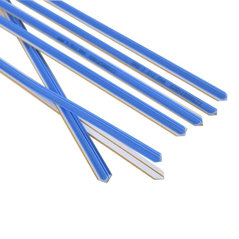 Graphic Blue white yellow Plastic based Creasing Matrix Adhesive Creasing Channel for MQ 1 box