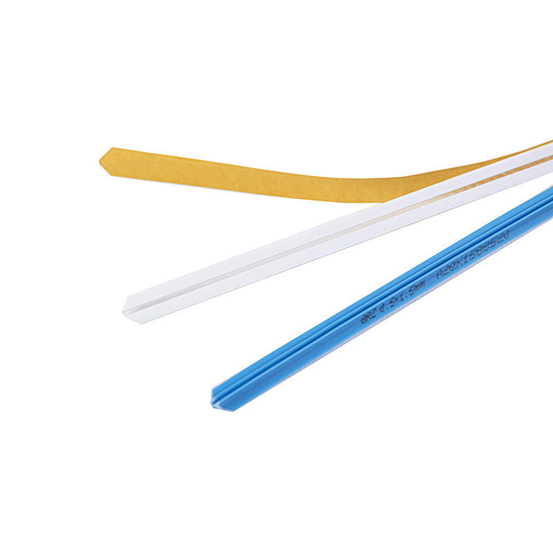 Graphic Blue white yellow Plastic based Creasing Matrix Adhesive Creasing Channel for MQ 1 box
