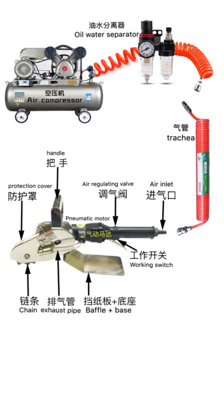 Graphic Waste Cable Wire Stripper Machine GR-4500 Air Pressure Waste Paper Carton Boxes