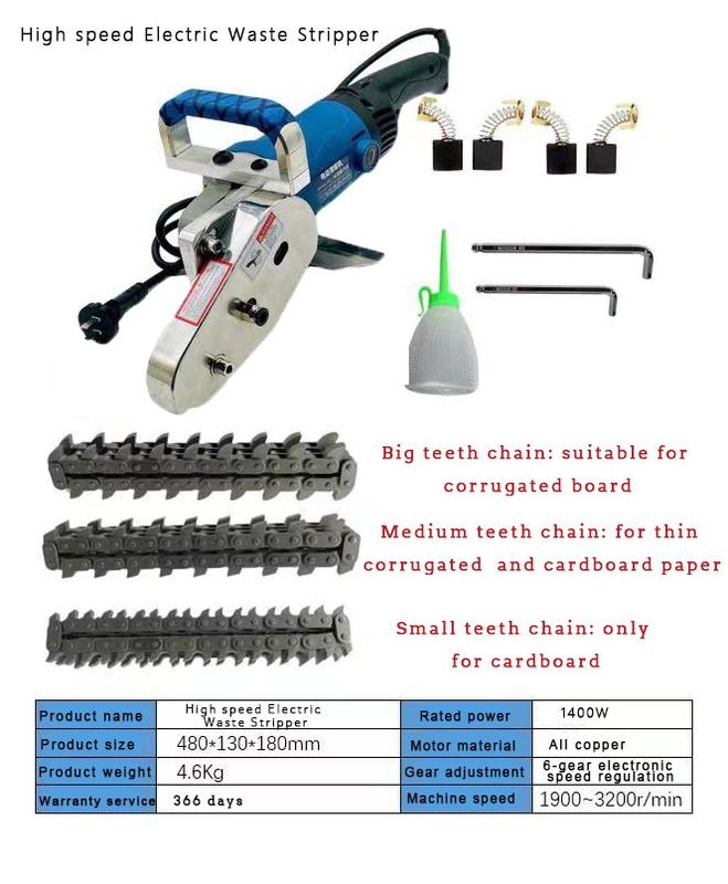 Air Consumption 0.113M3/min Graphic Electric Waste Stripper for Pneumatic Waste Paper