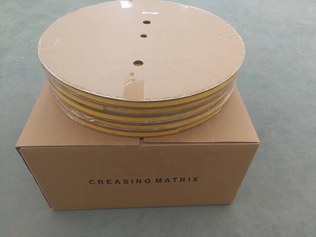 Graphic Die Cutting Creasing Matrix Roll in White 0.5 x 1.5mm for Cardboard Box Making