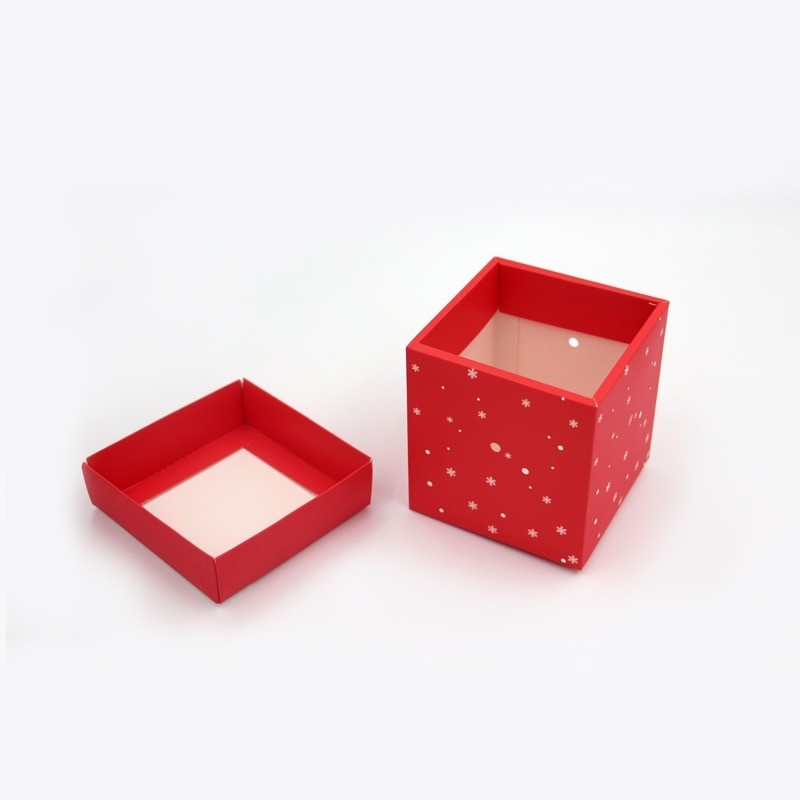 Eco-friendly Christmas Eve Apple Gift Box Recyclable and CMYK 4 Color Offest Printing