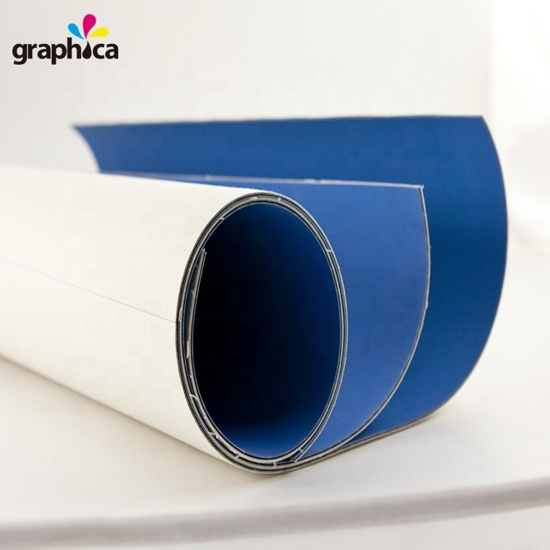 Graphic Beijing 2021 Blue Offset Printing Rubber Blanket 1.95mm Thickness for Printing