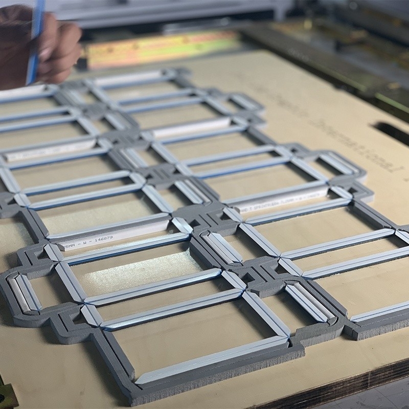 White PVC Creasing Matrix With Imported Finger Tape And Glue For Graphic Beijing 2021