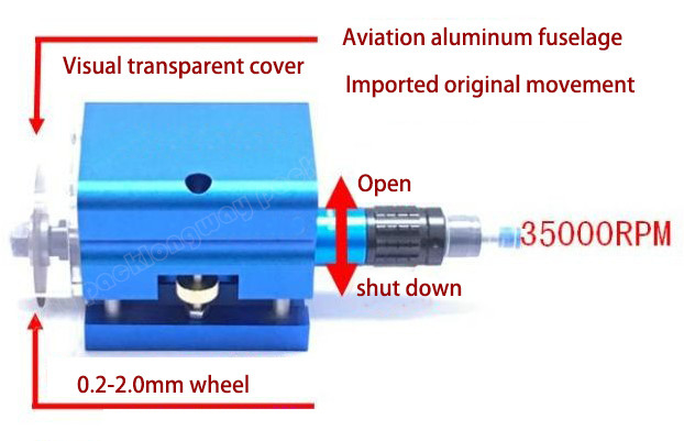 Air Pump Type Graphic 2022 Die Cutting Pneumatic Nick Grinder for Semi-Automatic Tools